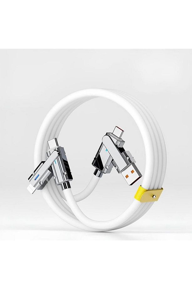 Type-C Type-C Type-C Lightning Usb Type-C Usb Lightning 100w 6A Turbo Hızlı Şarj Ve Data Kablosu - 1