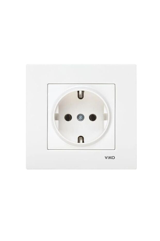 مقبس أرضي أبيض Karre - 1