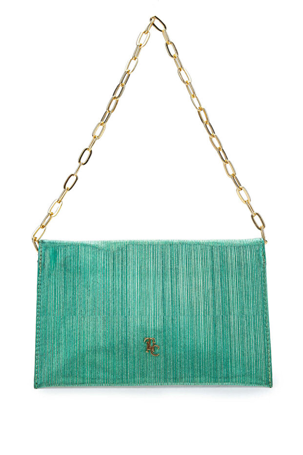 Women's Vegan Green Shoulder Bag