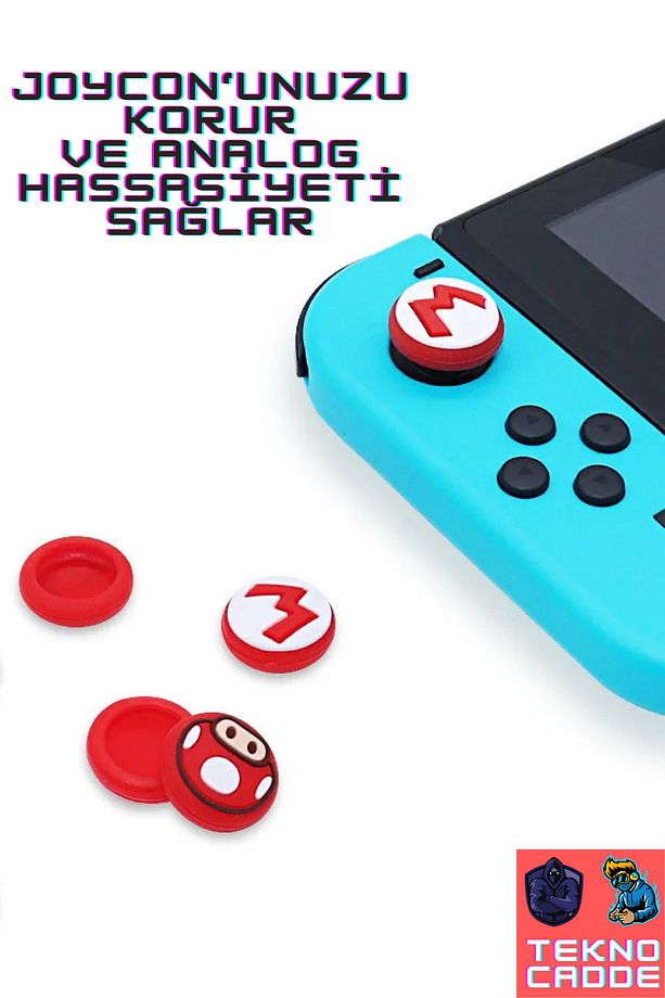 Nintendo Switch/Switch OLED/Switch Lite Analog Koruyucu Silikon Pad - 3