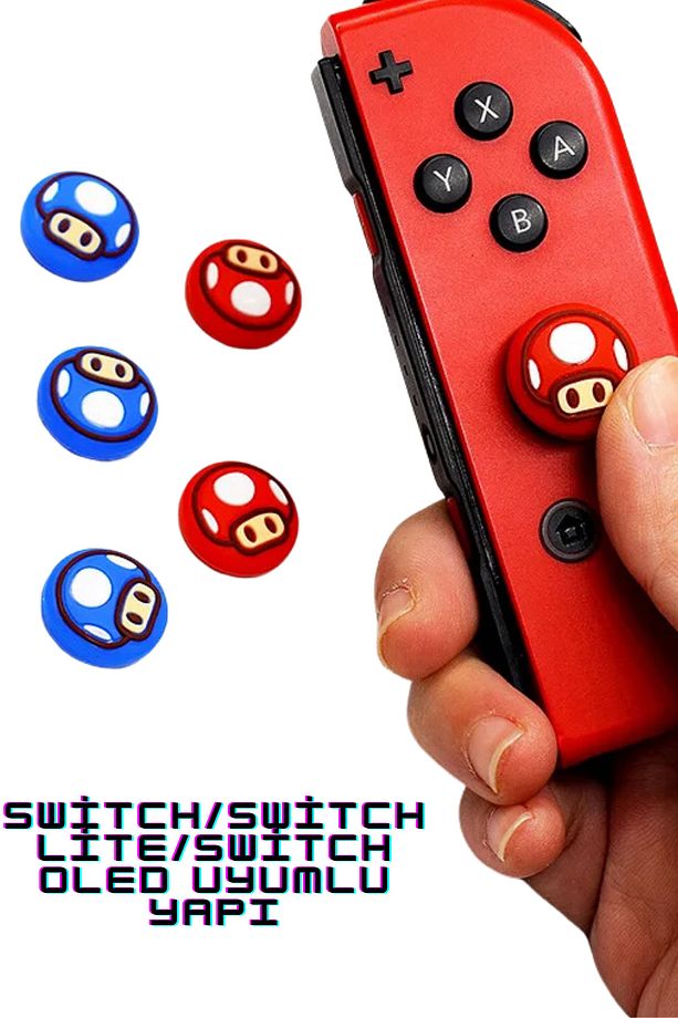 Nintendo Switch/Switch OLED/Switch Lite Analog Koruyucu Silikon Pad - 4