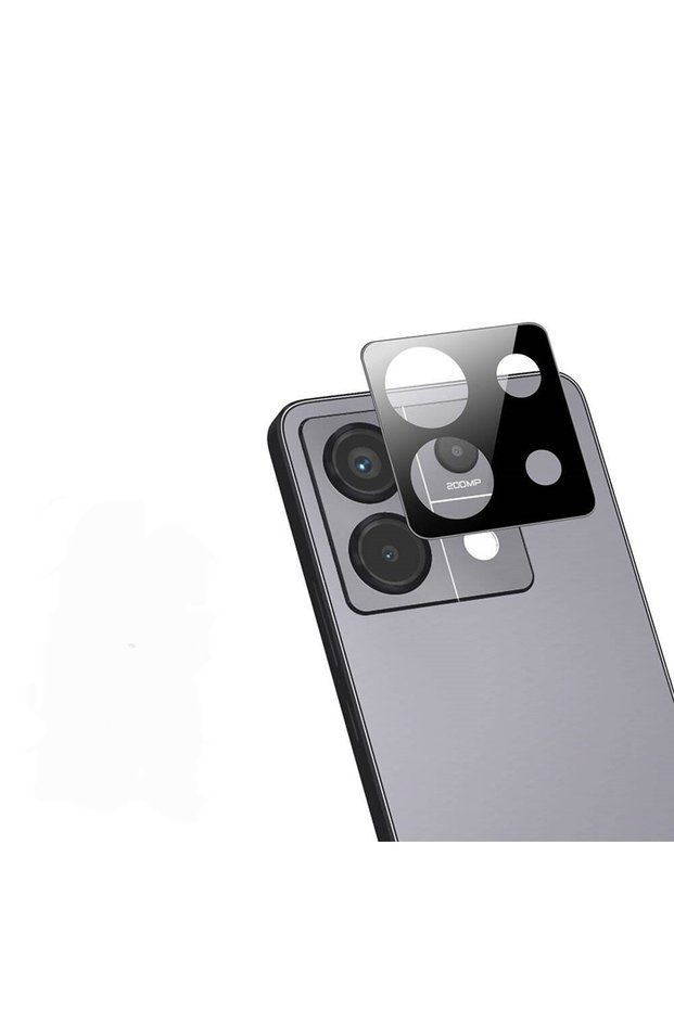 3D Camera Lens Glass with Black Frame Compatible with Xiaomi Redmi Note 13 Pro 5g