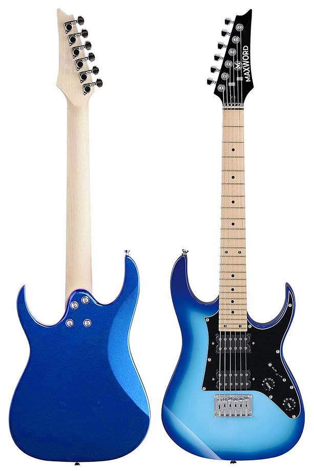 De-150bl-st Maple Klavye Hh Manyetik Yüksek Kaliteli Elektro Gitar Seti - 5
