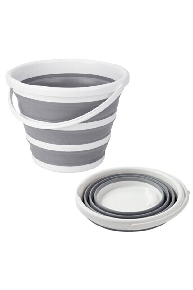 Practical Foldable Accordion Bucket 12.8 Lt - 1