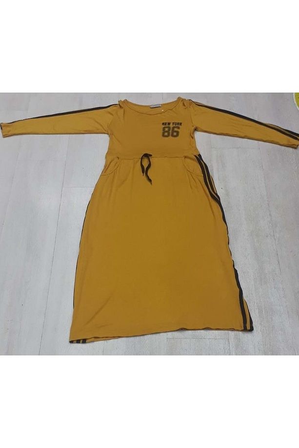 Bcg 285458 Baskılı Elbise 10/16 Yaş - - Sarı - 14-15 Yaş - 1