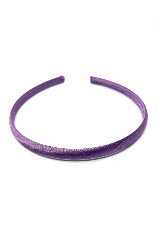 Women's Satin Embroidered Plastic Crown Lilac Color 1 Cm Wide 1 Piece