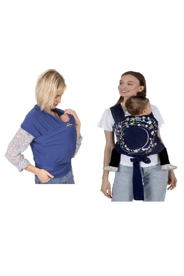 Navy Blue Baby Carrying Wrap - Sling Art-562