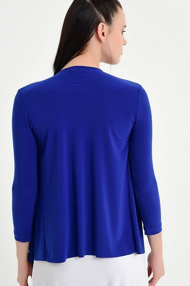Kadın Saks Degaje Salaş Hırka 19L6583 - 3