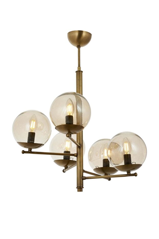 Riva 5li Bal Cam Eskitme Avize - 1