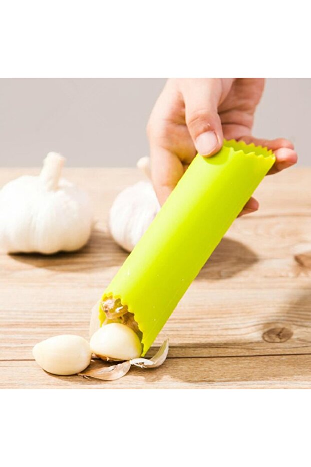 Pratik Hızlı Sarımsak Soyma Aparatı Silikon Soyacak Rulo Soyucu - 1