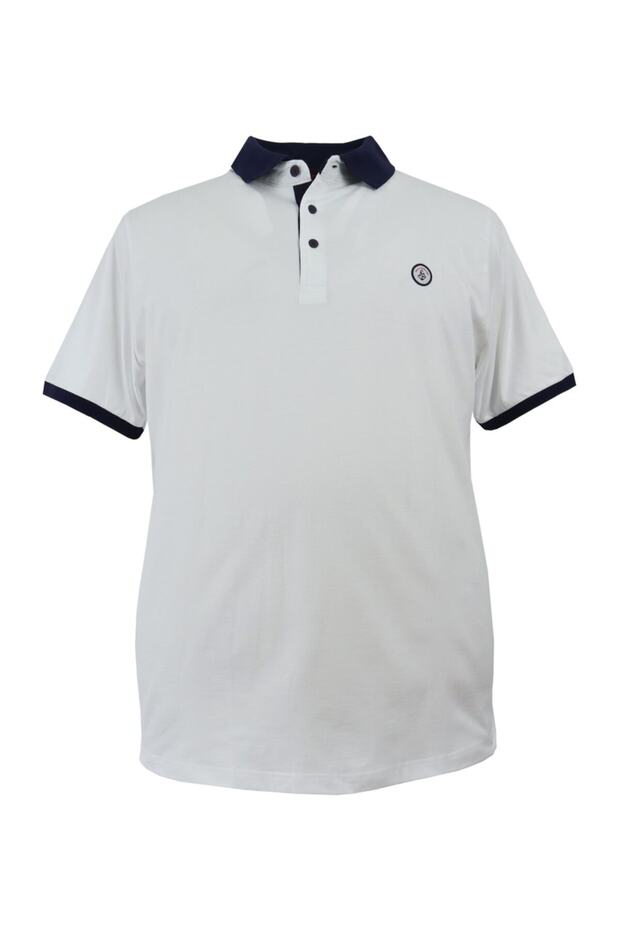 Plus Size Men's T-Shirt Lycra Pique Polo Collar