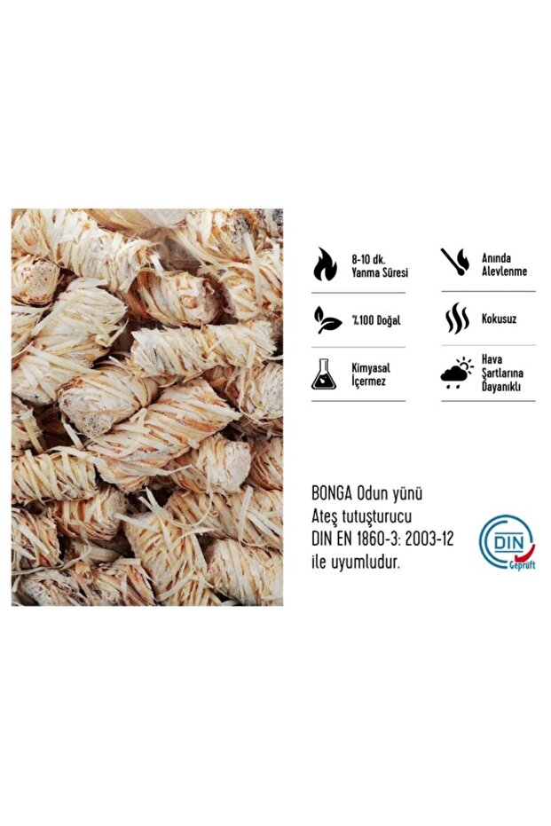 Odun Yünü Tutuşturucu – 10 Adet 140 Gr - 2