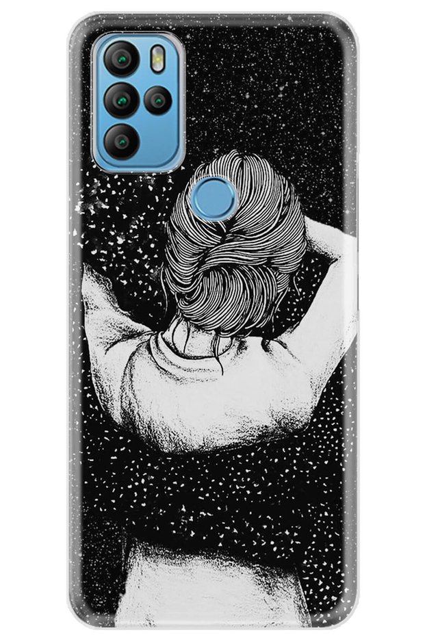 General Mobile Gm 21 Pro Case Patterned Trend Silicone Cover - Black Love