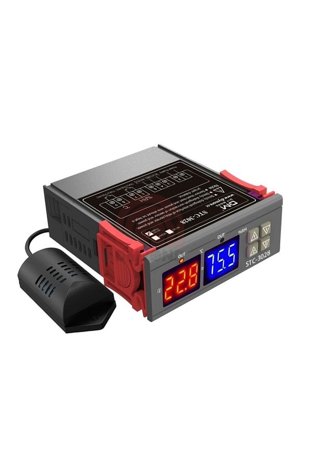 Stc-3028 Isı Ve Nem Ölçer Termostat Soğutucu-ısıtıcı Çift Ekran 220v - 1