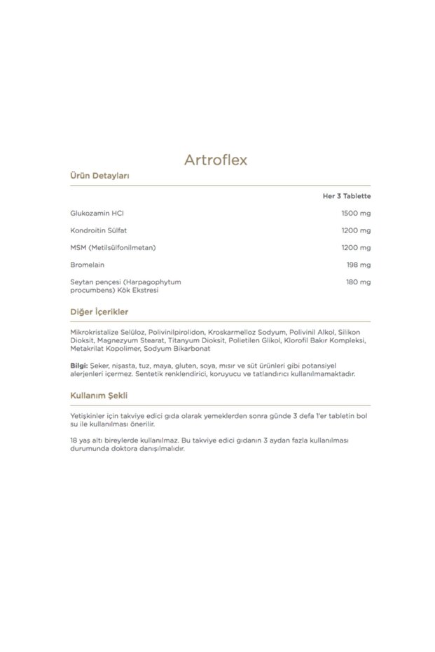 Eklem, Kemik Ve Kas Ağrıları Için Artroflex 90 Tablet X3 Adet - 2