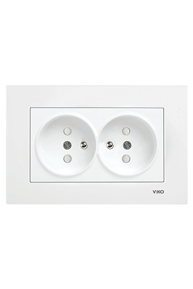 -karre-meridian White 2-Piece Child Proof Ups Grounded Socket-90967057 (excluding the frame)
