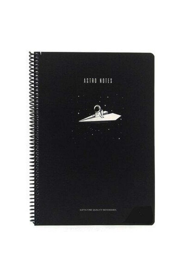 Astro Notes Spiralli Uçak Karton Kapak 100 Yaprak A4 Çizgili Defter - 1