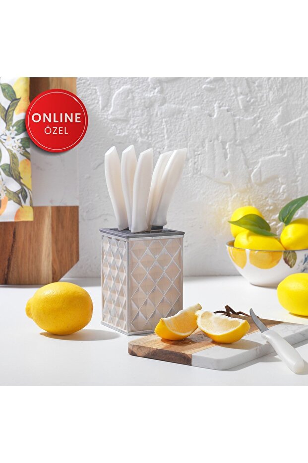 Quick Chef 7 Parca Standlı Bıcak Seti - 1