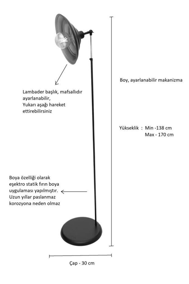 Dayton Telli Siyah Lambader Sarkıt Ikili Oda Seti - 4