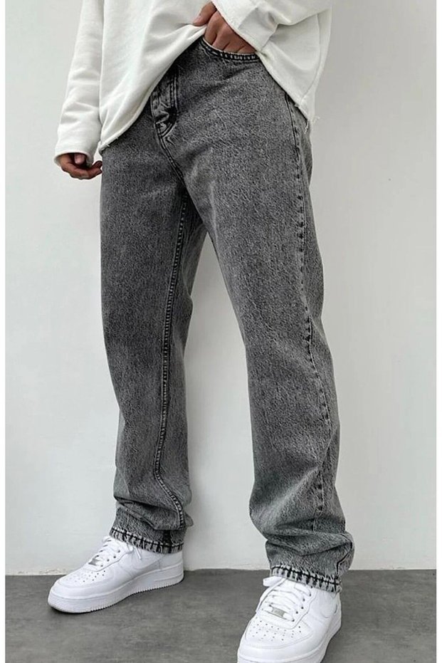 Men's Bagy Trousers - Kaizerdenim Smoked