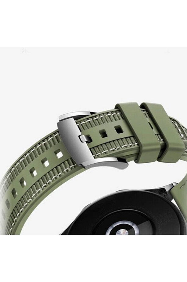Huawei Watch GT/GT2E/GT2/GT2 Pro/GT3/GT3 Pro/GT4 46mm Siyah Kumaş Ayarlanabilir Lansman Kordon - 4