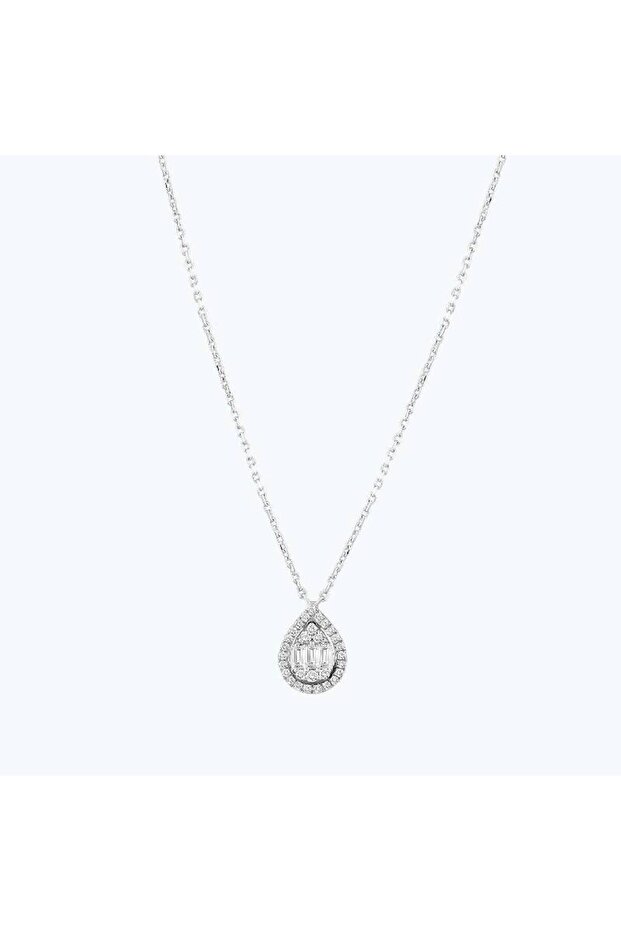 Pırlanta Baget Kolye - 1