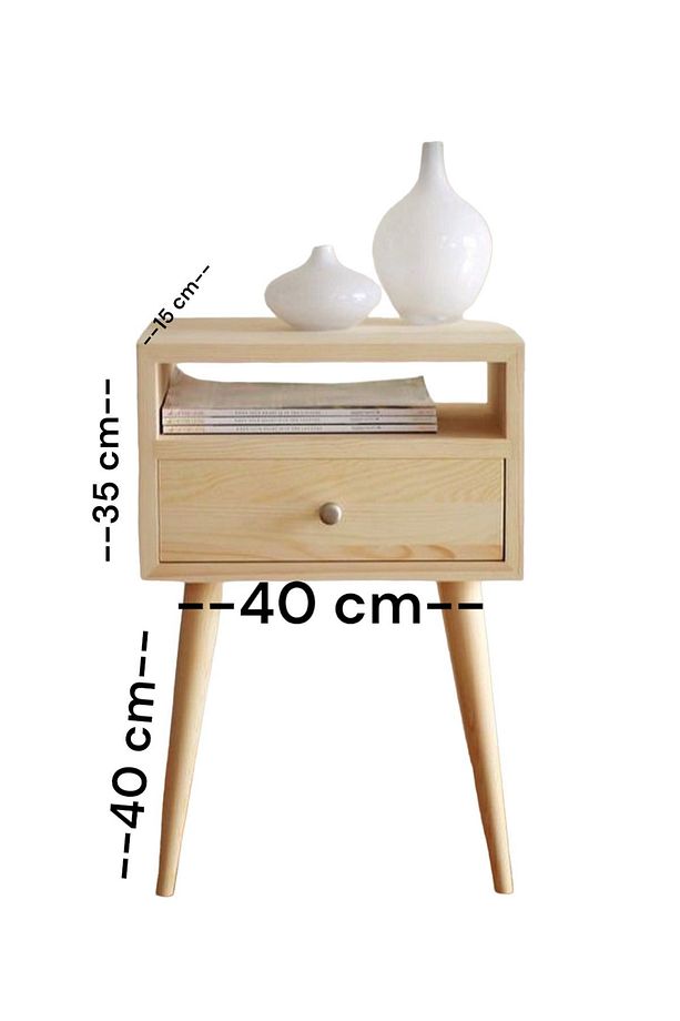 Dresuar Mini %100 Çam Masif - 3