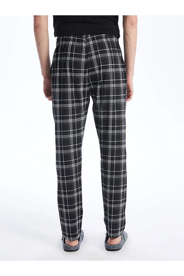 Standart Kalıp Ekose Erkek Pijama Alt - 2