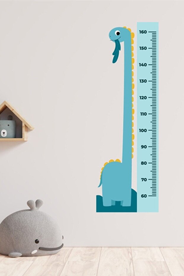Dinosaur Figured Height Measuring - Measuring Ruler Wall Sticker - 1