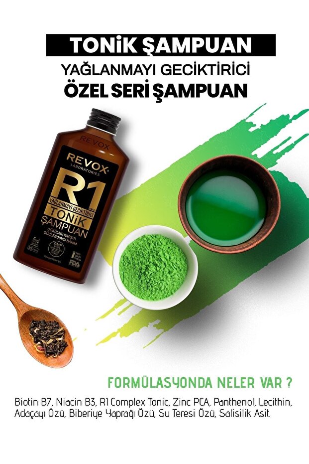 Yağlanmayı R1 Tonik Şampuan - 4