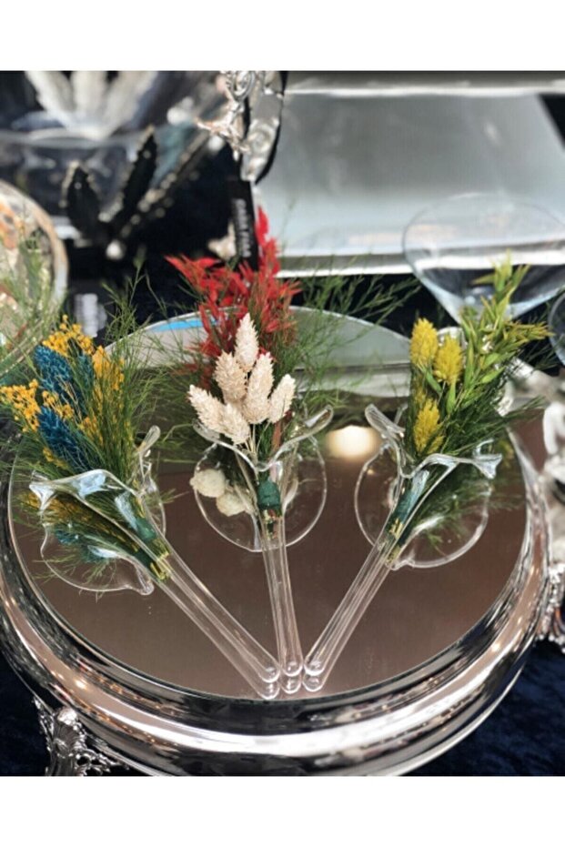 Üfleme Cam Peçetelik - 3