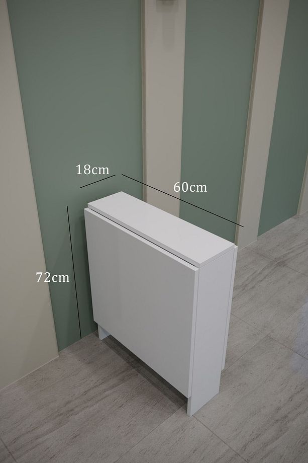Katlanir Mutfak Masası Balkon Masası Pratik Katlanir Yer Kaplamayan Cok Amaclı Dolap Mutfak Mobilya - 7
