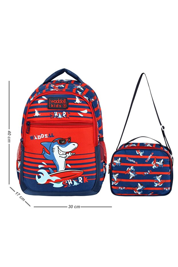 First Quality Waterproof Orthopedic Men's Primary School Bag + Lunch Box