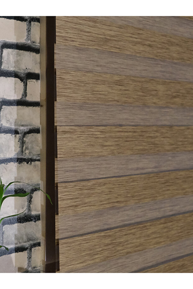 KAHVERENGİ BAMBU ZEBRA PERDE - 4