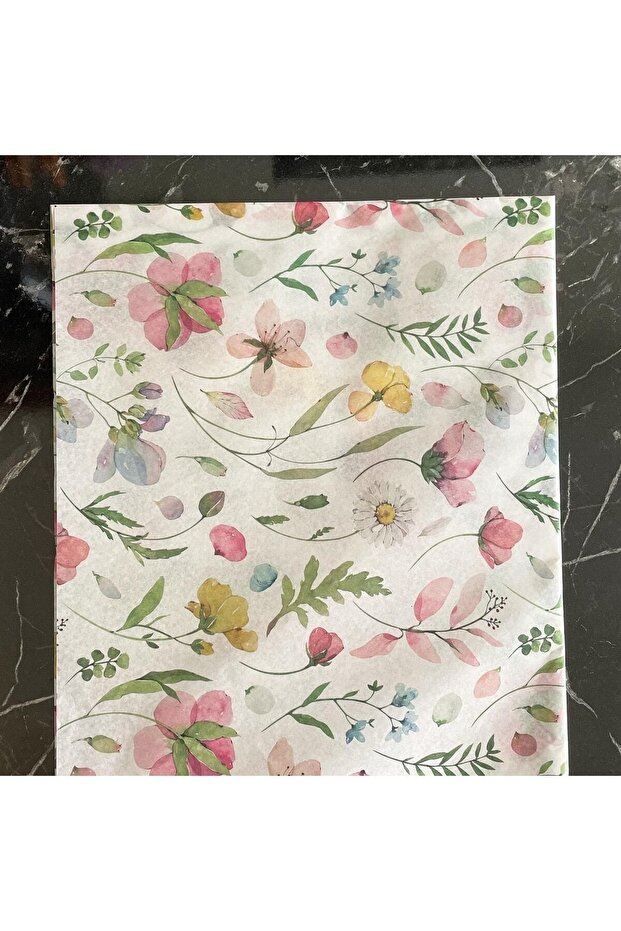 Plush Paper 50X70 cm 10 Pieces Flower Patterned Plush Paper Christmas Gift Package
