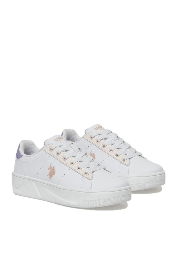 Monica Women's Daily Sports Shoes White Powder