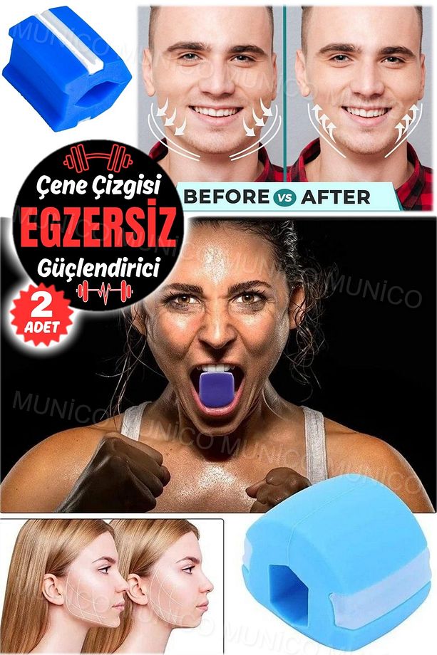 2 Adet Jawline Eğitmen Elmacık Kemiği Soğuk Çene Redüktör Boyun Çene Egzersiz Gerdanlık Eğitim Top - 1