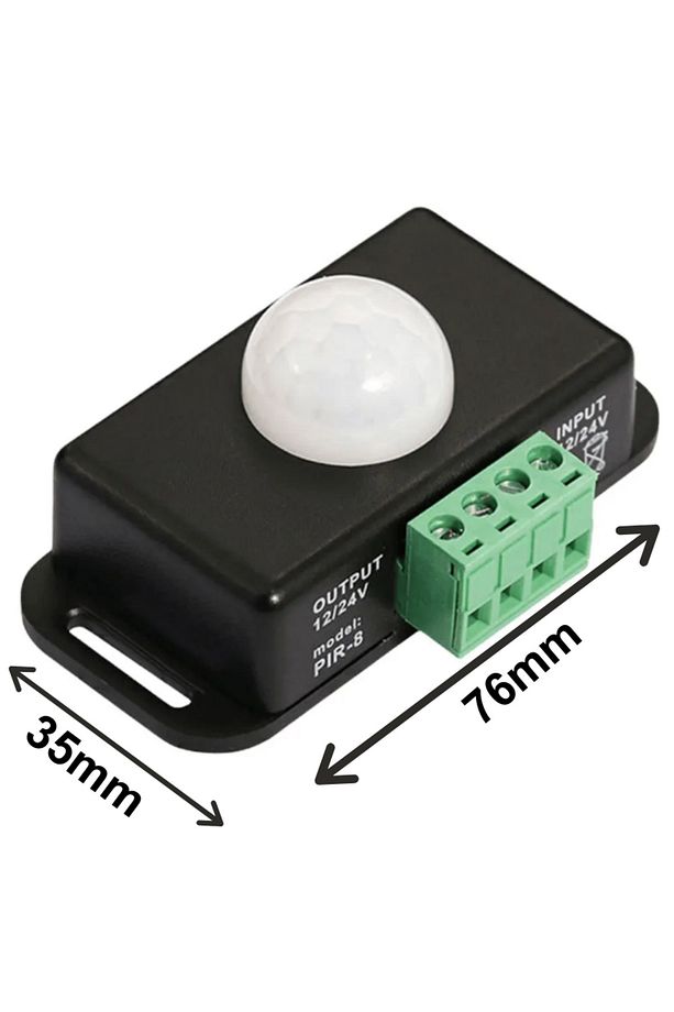 12-24v 8 Amper Pır Hareket Sensörü Dedektörü Merdiven Sensörü Dolap Sensörü - 2