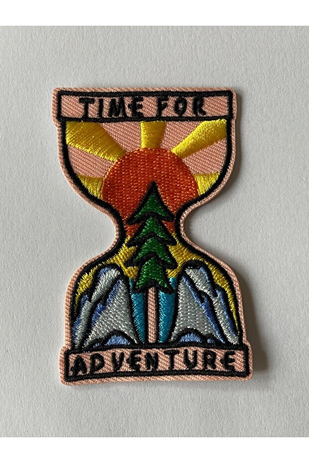 Natural Camping Patch - Time for Adventure Veil Rigging Jeans Patch