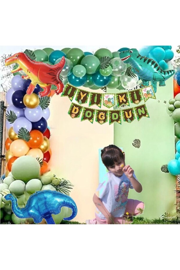 Dinosaur Themed Balloon Chain Set