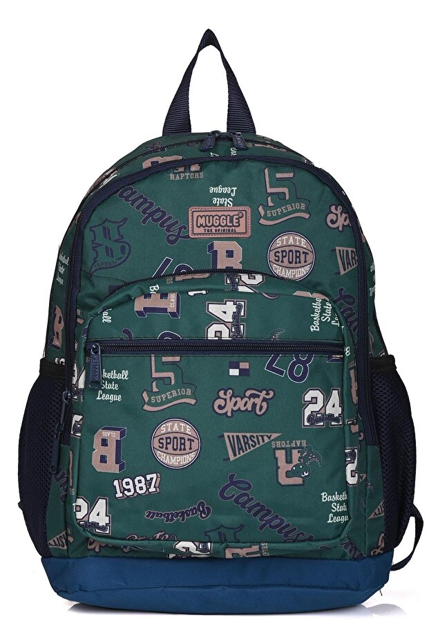 Mu-0341 Sport Green School Backpack