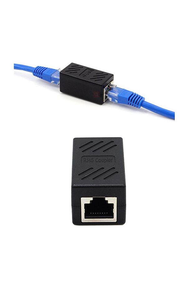 1 Portlu Ethernet Splitter, Tek LAN Kablosu, Ethernet Bölücü, RJ45 Dişi Adaptör Konnektörü - 1