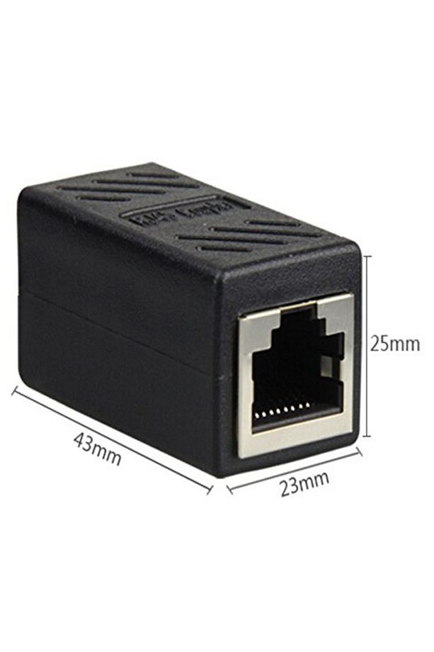 1 Portlu Ethernet Splitter, Tek LAN Kablosu, Ethernet Bölücü, RJ45 Dişi Adaptör Konnektörü - 3