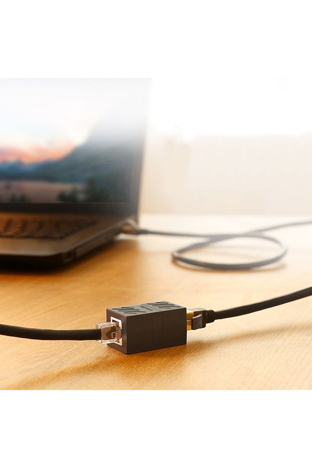 1 Portlu Ethernet Splitter, Tek LAN Kablosu, Ethernet Bölücü, RJ45 Dişi Adaptör Konnektörü - 2