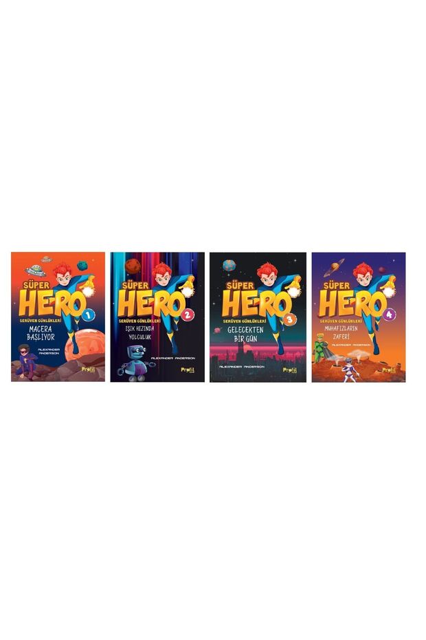 Süper Hero Serüven Macera Seti 4 Kitap