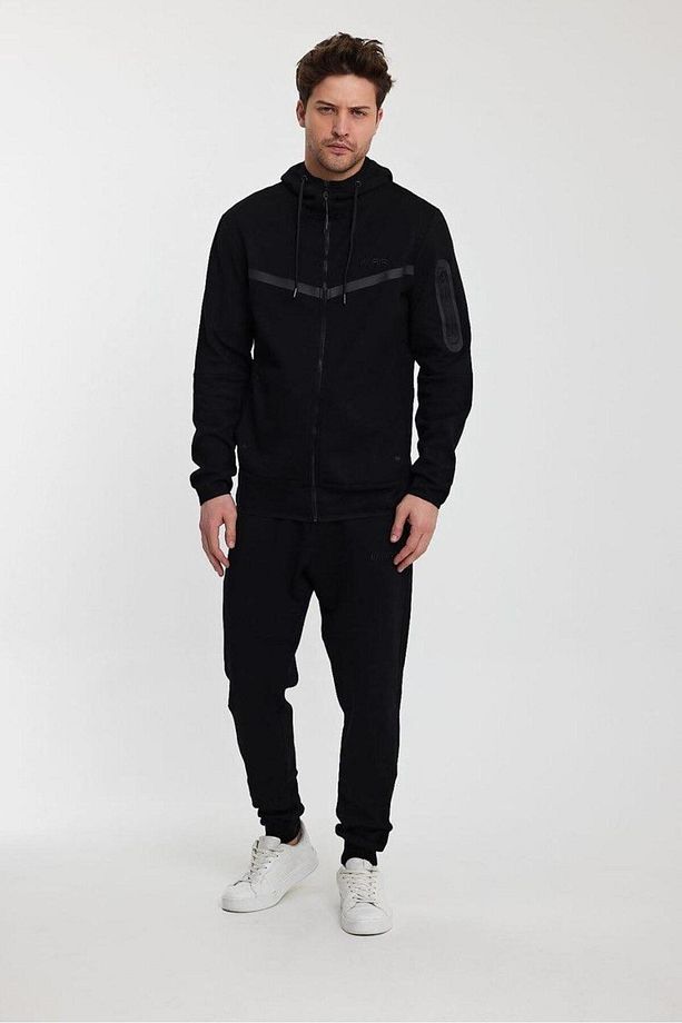 Tech Fleece Double Face Eşofman Takım Siyah - 1