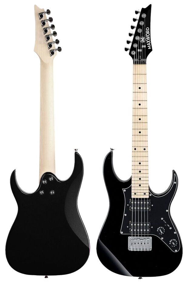 De-150bk-st Maple Klavye Hh Manyetik Yüksek Kaliteli Elektro Gitar Seti - 5