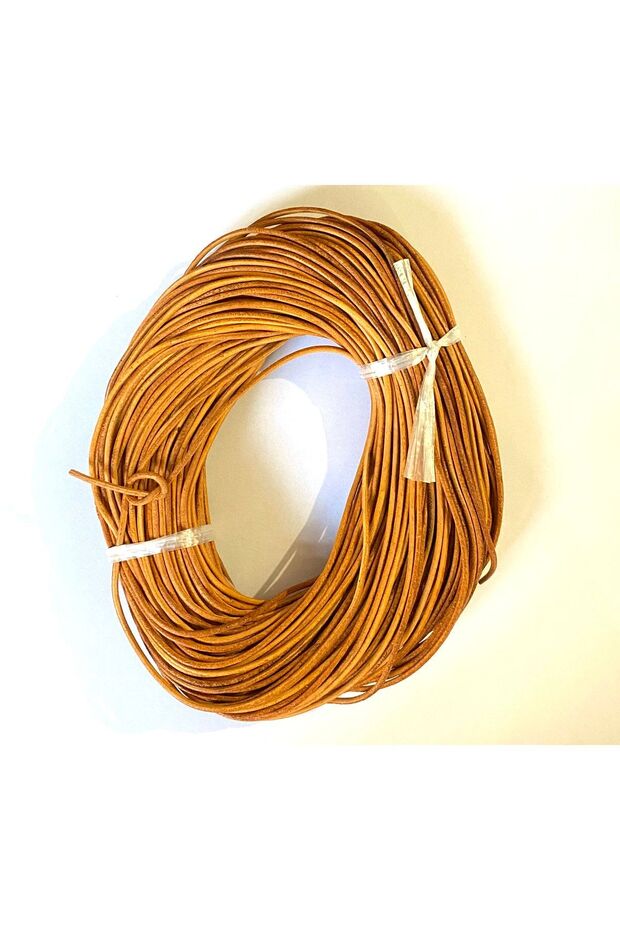 Genuine Leather Rope (5 Meters) Tan Color
