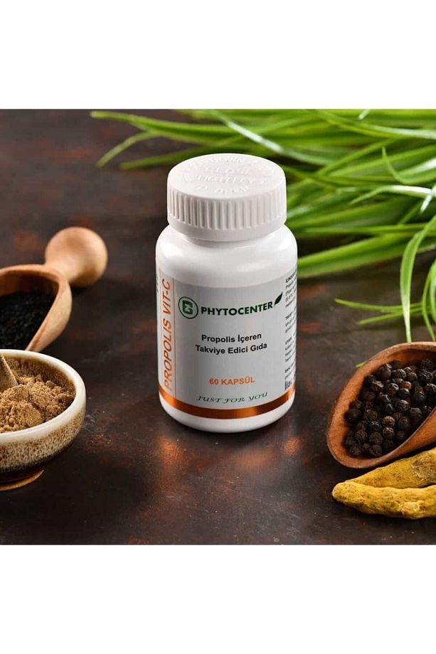 Propolis, Zerdeçal Ve C Vitamini Içeren Takviye Edici Gıda 60 Kapsül - 4