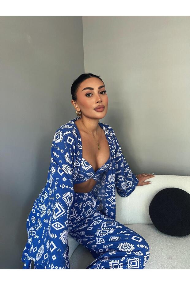 Triple Kimono Set Blue - 3